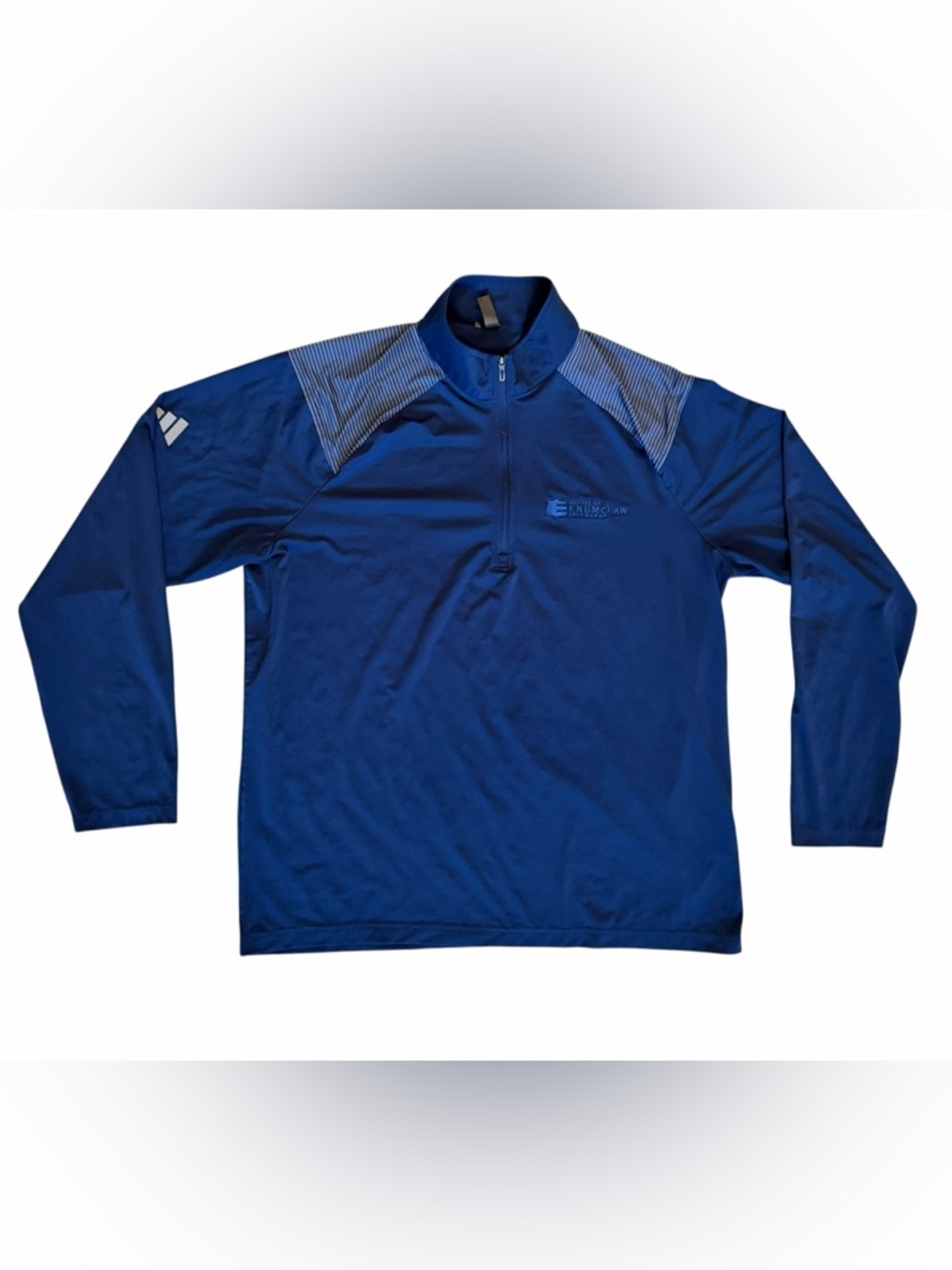 Men’s Adidas Navy Blue Quarter-Zip Performance Golf Pullover size XL